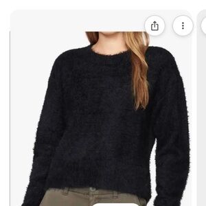 Sanctuary  Black Fuzzy Sweater